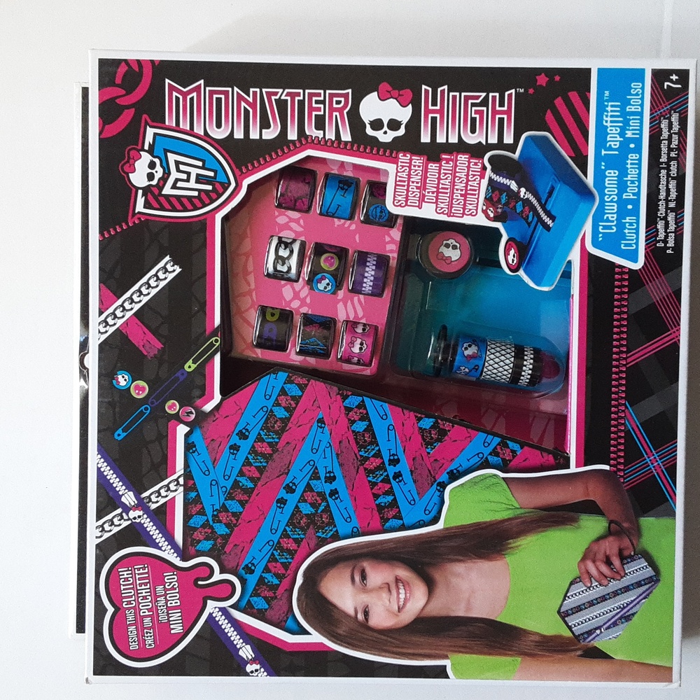 Monster High Clawsome Tapeffiti Clutch Design It Mini Bag new